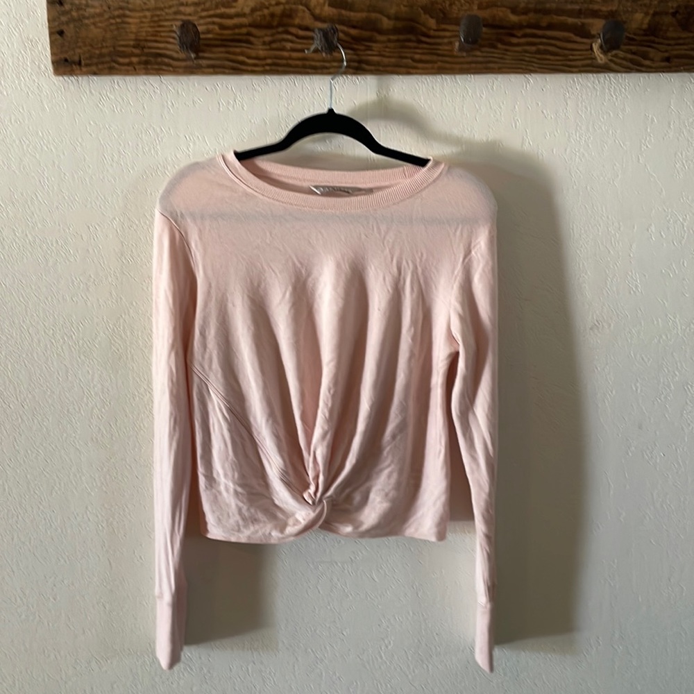 Athleta crop long sleeve workout top